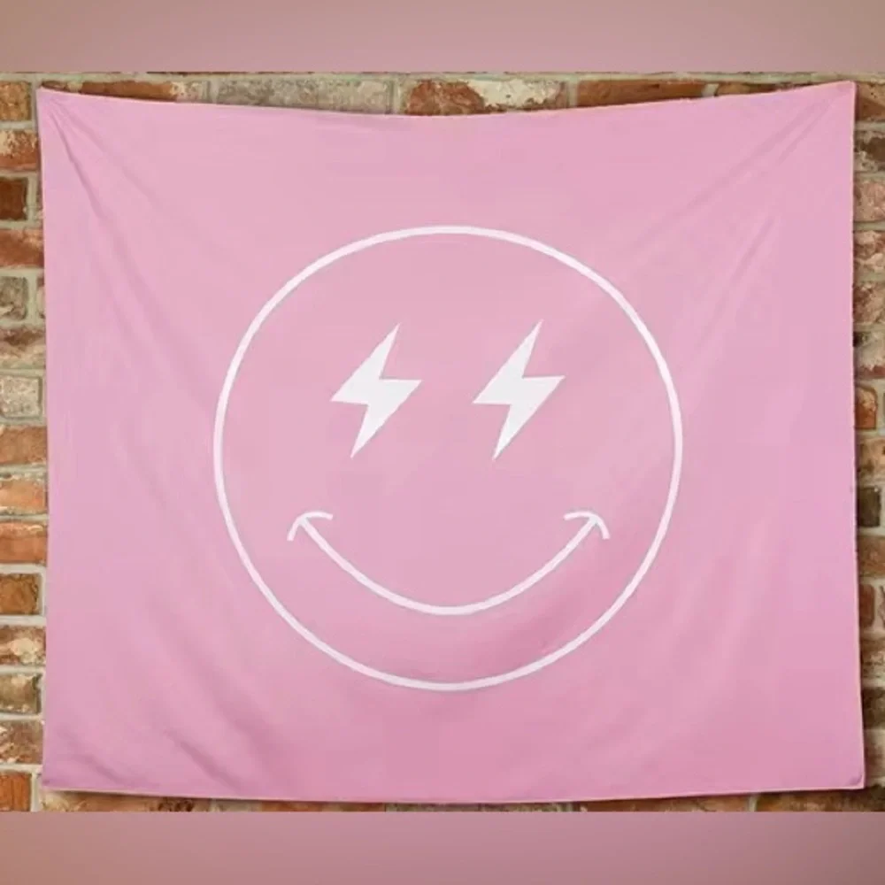 NEW Smiley Face Retro Groovy Wall Tapestry